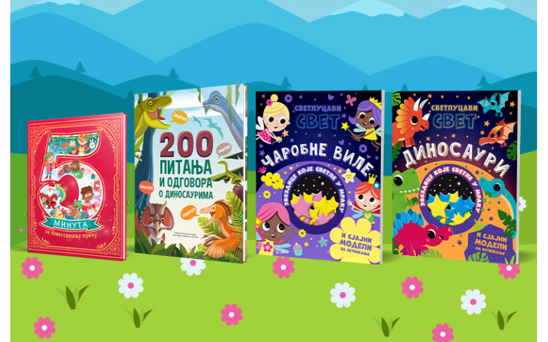 Dinosauri i vile u zvezdanoj čaroliji – nova dečja izdanja u prodaji
