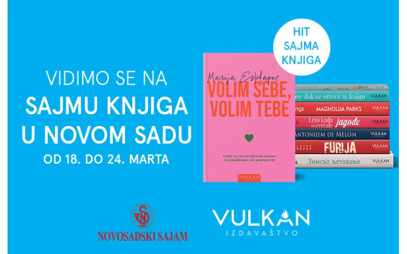 Vulkan izdavaštvo na Sajmu knjiga u Novom Sadu od 18. do 24. marta