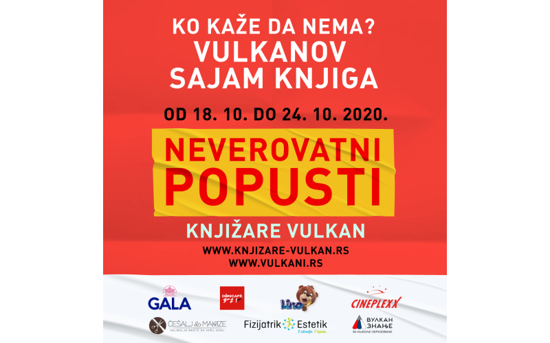 Domaći hitovi Vulkanovog sajma knjiga