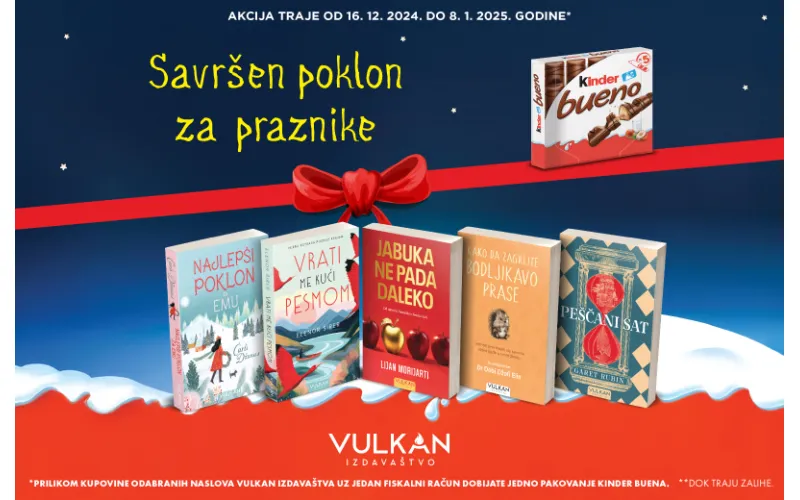 Slatko zadovoljstvo uz sjajne knjige: Vulkan i Kinder poklon-akcija