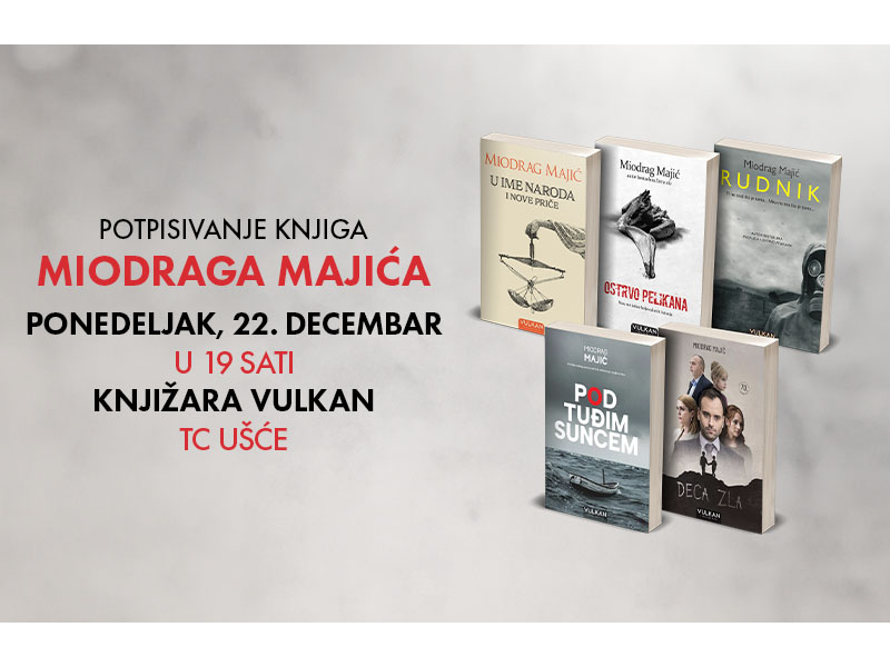 Potpisivanje knjiga Miodraga Majića u tržnom centru Ušće
