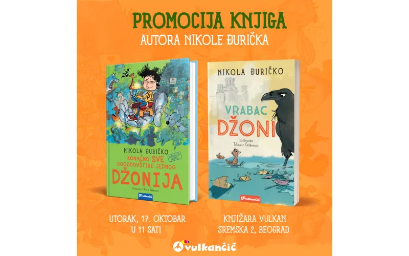 Promocija knjiga Nikole Đurička na Vulkanovom sajmu knjiga