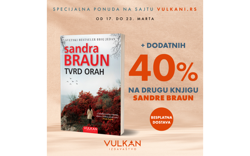 Specijalna pogodnost uz kupovinu nove knjige Sandre Braun!