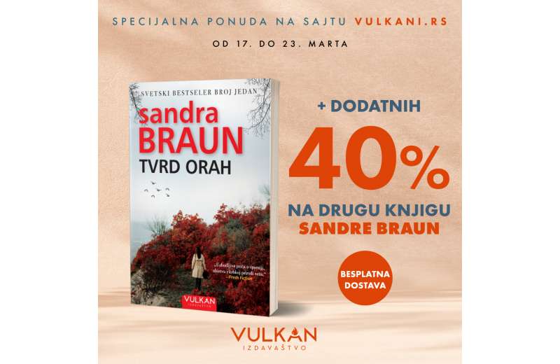 Specijalna pogodnost uz kupovinu nove knjige Sandre Braun!