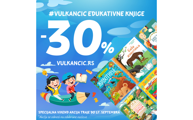 Edukativne Vulkančić knjige na specijalnoj vikend akciji