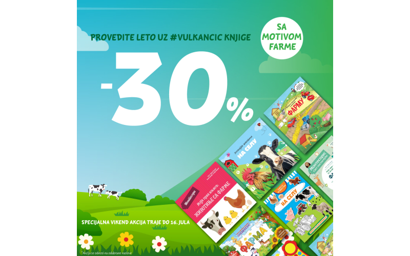 Specijalna vikend akcija: Provedite leto uz Vulkančić knjige sa motivom farme