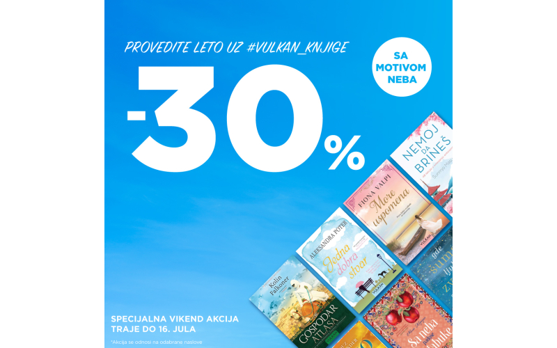 Specijalna vikend akcija: Provedite leto uz Vulkan knjige sa motivom neba