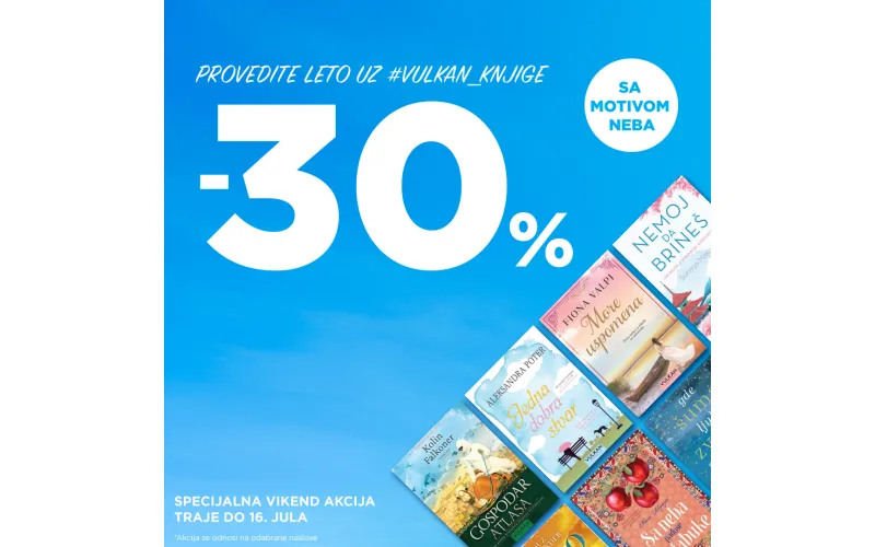 Specijalna vikend akcija: Provedite leto uz Vulkan knjige sa motivom neba
