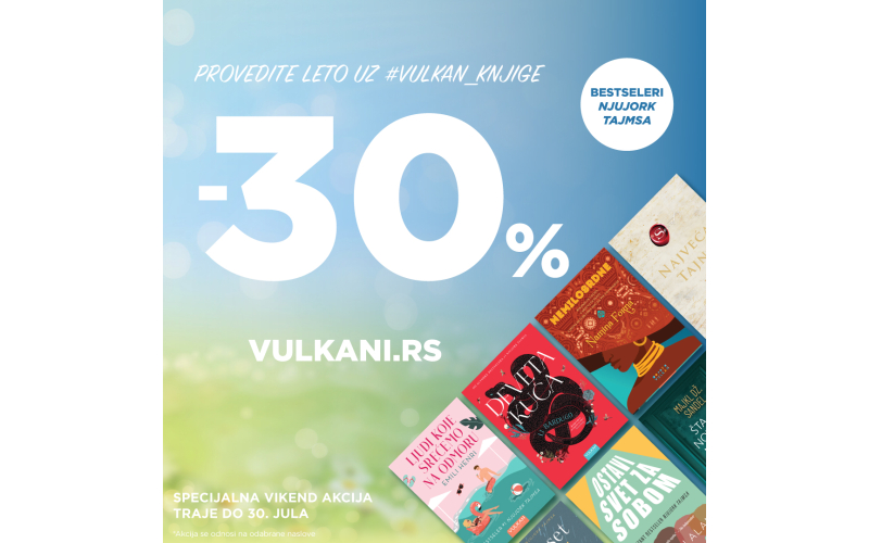 Specijalna vikend akcija: Provedite leto uz bestselere Njujork tajmsa u izdanju Vulkan izdavaštva