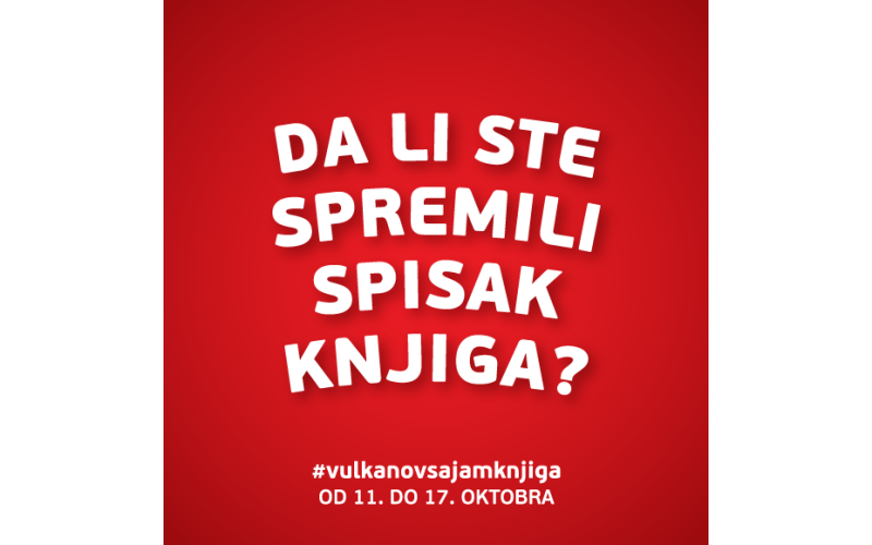 JOŠ DESET DANA DO VULKANOVOG SAJMA KNJIGA