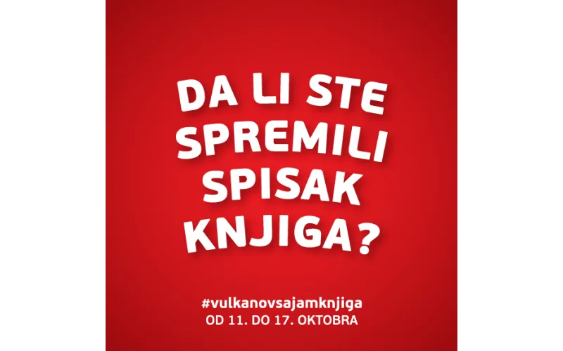 JOŠ DESET DANA DO VULKANOVOG SAJMA KNJIGA