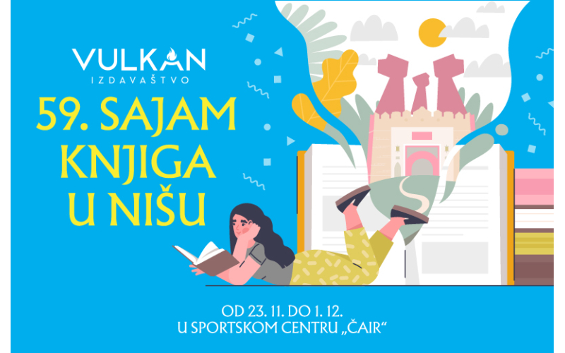 Sajam knjiga u Nišu otvoren za posetioce – bogata ponuda Vulkan izdavaštva