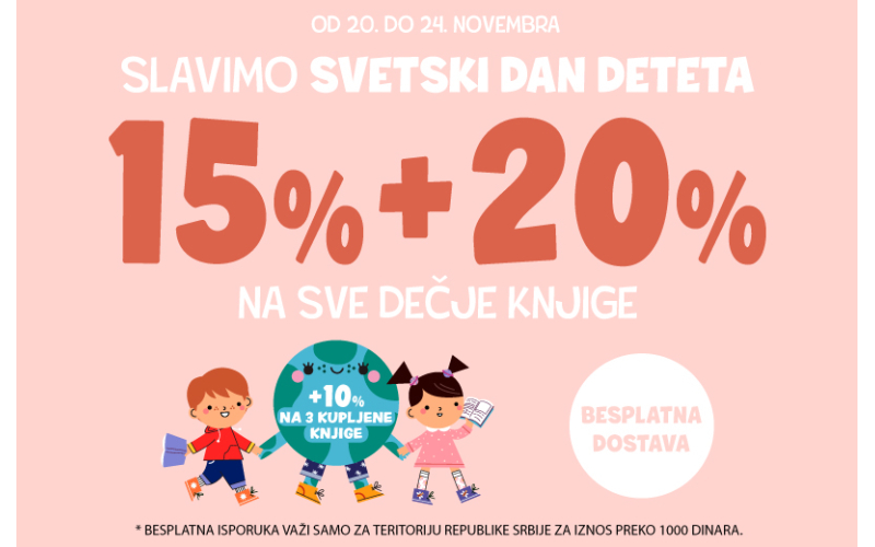 Obogatite dečji svet knjigama: 15% + 20% + 10% popusta na sva Vulkančić izdanja