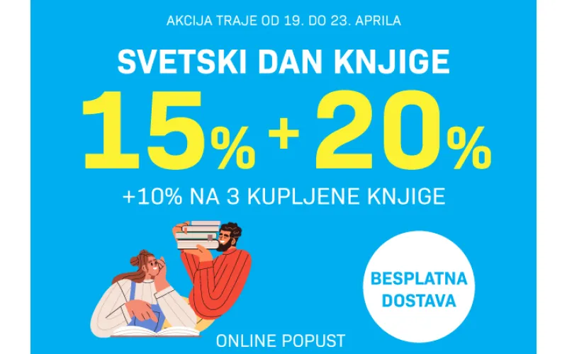 U susret Svetskom danu knjige erupcija online popusta u Vulkanu – 15% + 20% + 10% na sva izdanja!