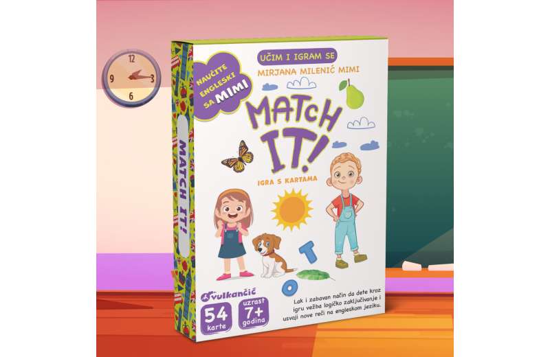 Nove edukativne karte Mirjane Milenić – „Učim i igram se: Match It“ u prodaji