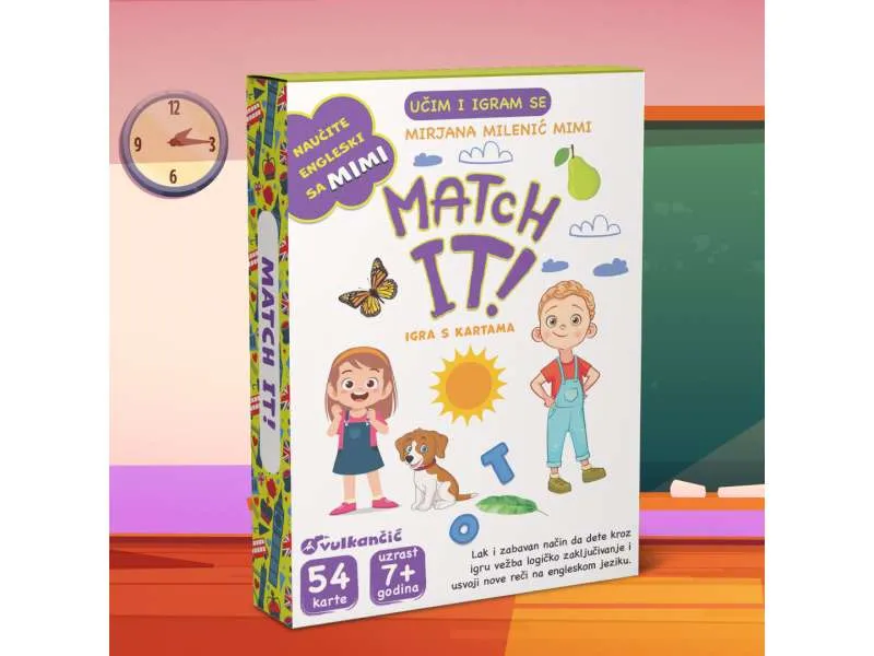 Nove edukativne karte Mirjane Milenić – „Učim i igram se: Match It“ u prodaji