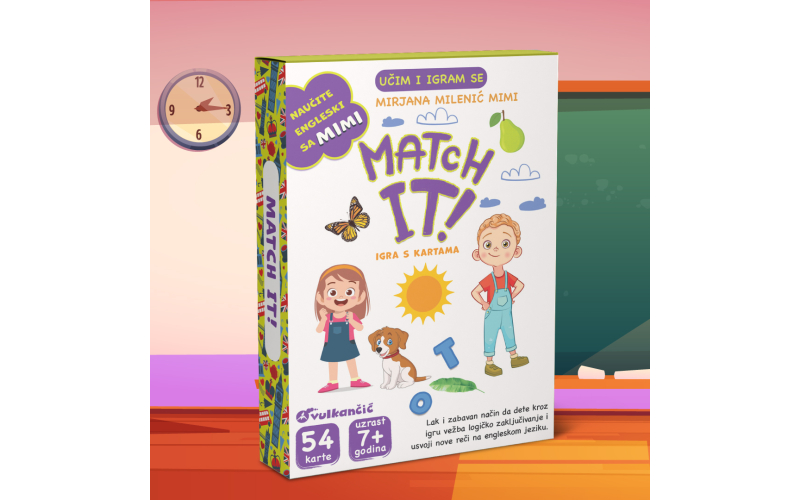 Nove edukativne karte Mirjane Milenić – „Učim i igram se: Match It“ uskoro u prodaji