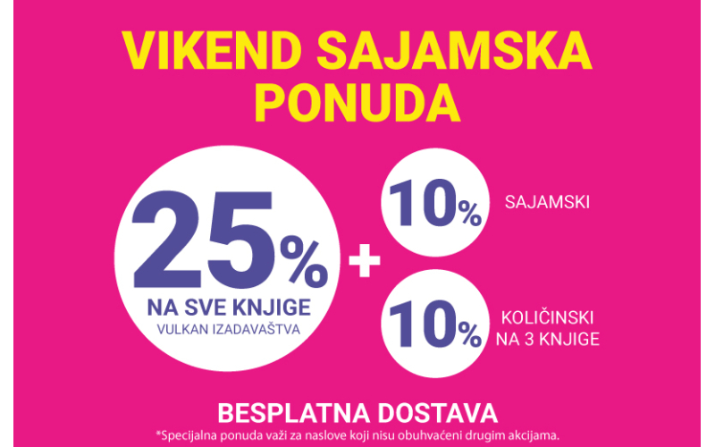 Sva izdanja Vulkan izdavaštva na specijalnoj sajamskoj onlajn-akciji