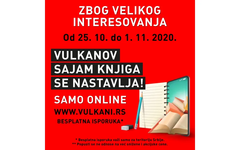 VULKANOV SAJAM KNJIGA SE NASTAVLJA!
