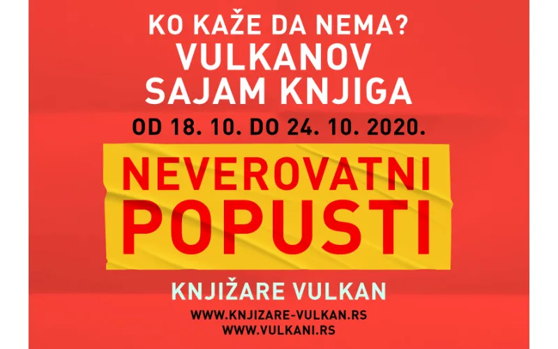 Ko kaže da nema? VULKANOV SAJAM KNJIGA!