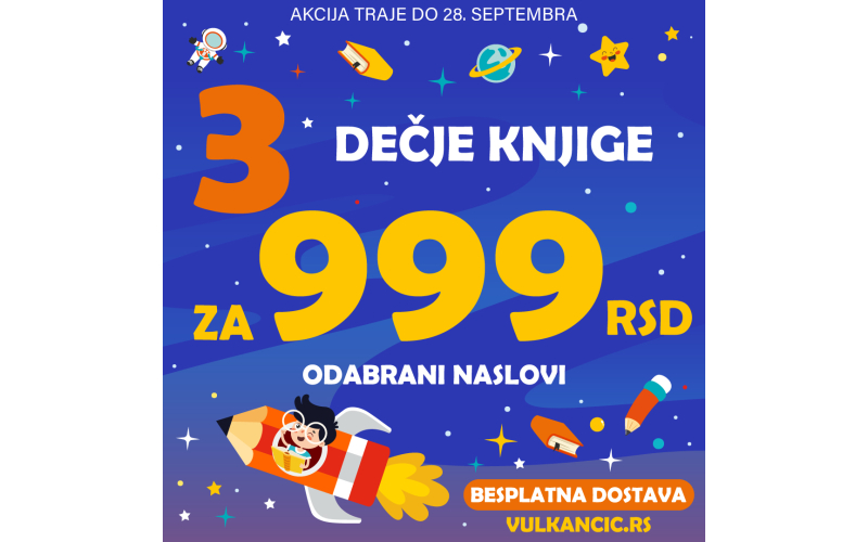 Omiljena Vulkančić akcija: 3 knjige za 999 dinara