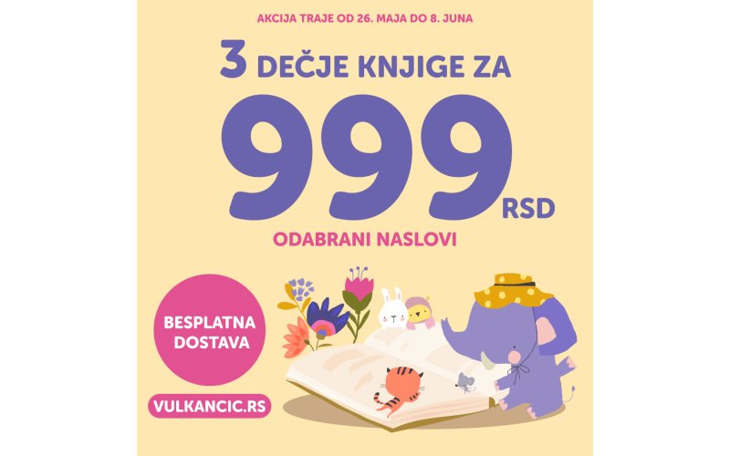 Neodoljiva Vulkančić akcija: 3 knjige za 999 dinara