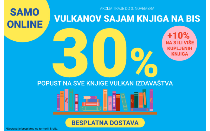 Vulkanov sajam knjiga na bis – samo onlajn