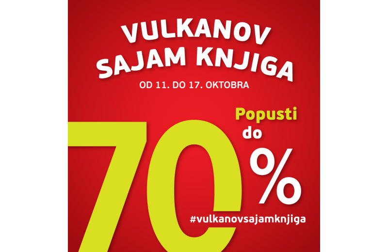 Vulkanov sajam knjiga od 11. do 17. oktobra širom Srbije!