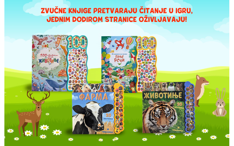 Pritisni, oslušni, nauči: Četiri nove zvučne knjige za decu