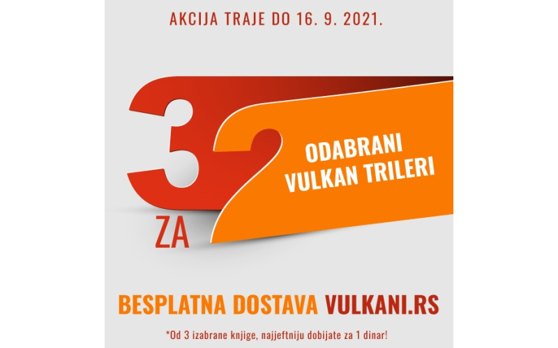 Platiš 2, čitaš 3 trilera Vulkan izdavaštva!