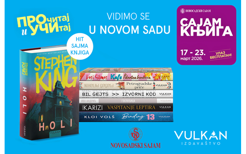 Vulkan izdavaštvo na Sajmu knjiga u Novom Sadu: Noviteti, susreti sa autorima i posebni sajamski popusti