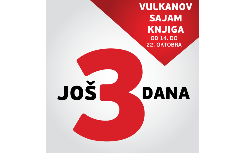 Za tri dana počinje Vulkanov sajam knjiga