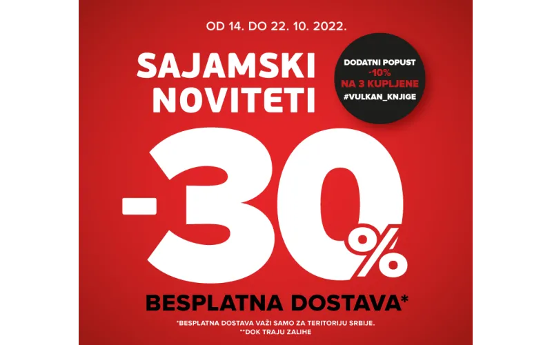 SAJAMSKI NOVITETI VULKAN IZDAVAŠTVA NA POPUSTU OD -30%