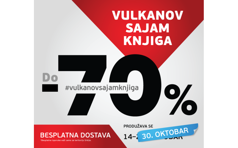 Produžava se Vulkanov sajam knjiga samo online