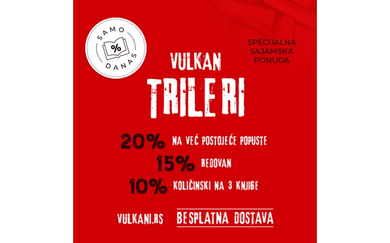 Trileri Vulkan izdavaštva na specijalnoj sajamskoj akciji