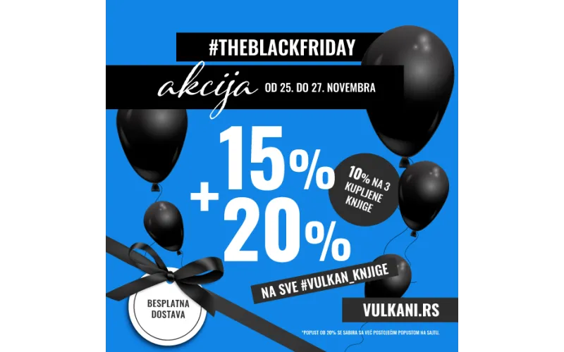 Black Friday akcija na sajtu Vulkan izdavaštva