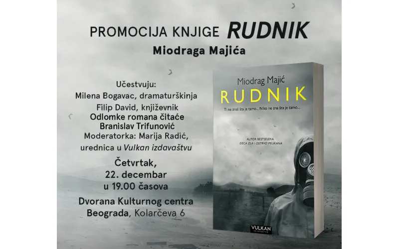 Promocija knjige „Rudnik“ proslavljenog autora Miodraga Majića