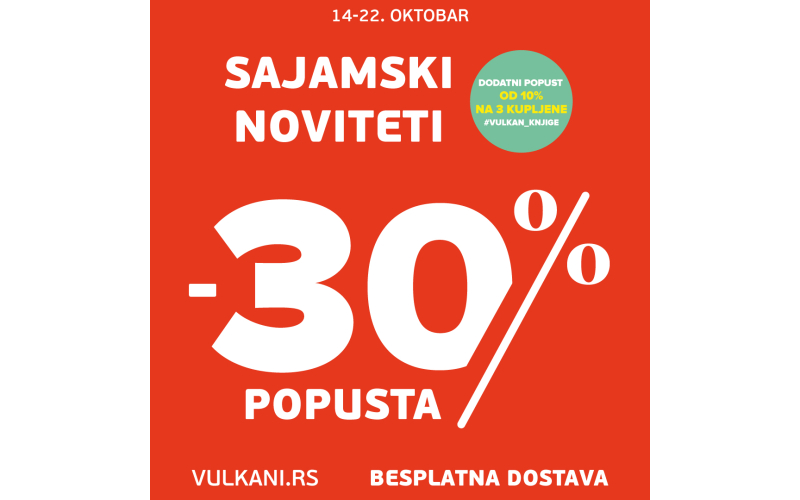 Sajamski noviteti Vulkan izdavaštva na popustu od 30%