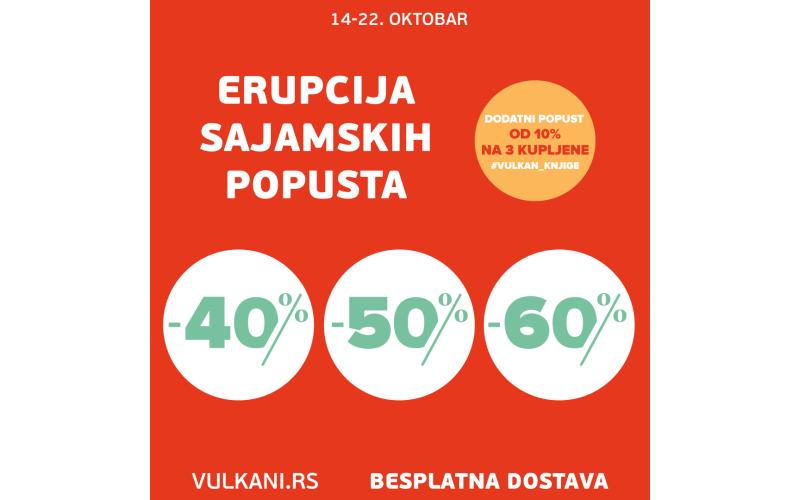 Erupcija sajamskih popusta 40%, 50% i 60% na odabrana izdanja