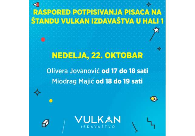 Olivera Jovanović i Miodrag Majić potpisuju knjige na Beogradskom sajmu