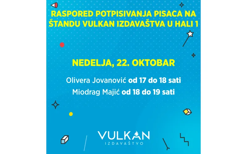 Olivera Jovanović i Miodrag Majić potpisuju knjige na Beogradskom sajmu