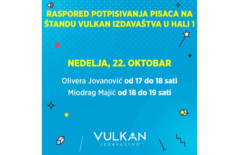 Olivera Jovanović i Miodrag Majić potpisuju knjige na Beogradskom sajmu