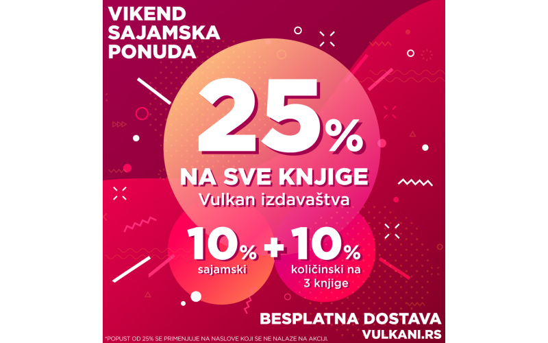 Velika vikend akcija: Finale Vulkanovog sajma knjiga
