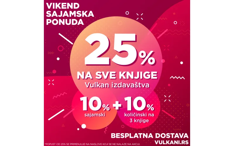 Velika vikend akcija: Finale Vulkanovog sajma knjiga