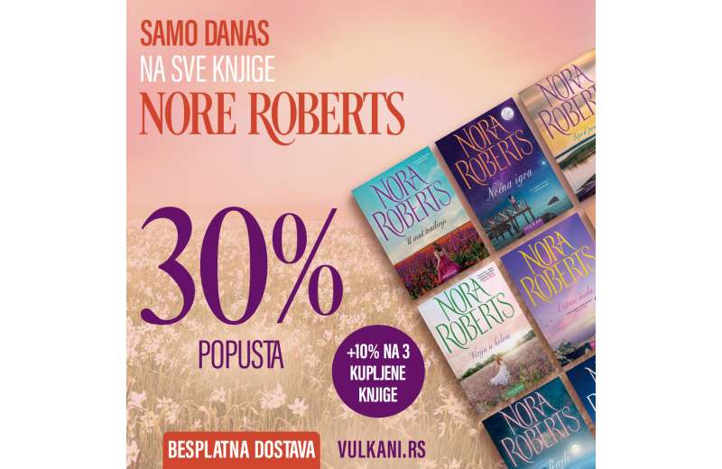 Dan Nore Roberts na sajtu Vulkan izdavaštva – popust 30% + 10% na sve romane