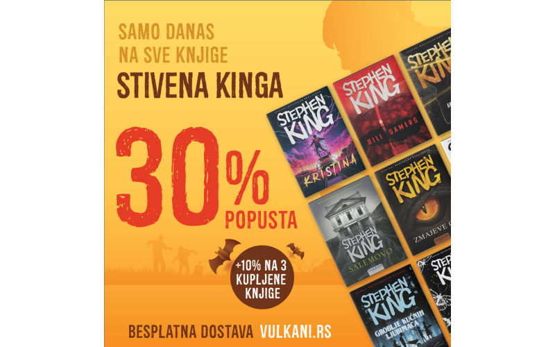 Dan Stivena Kinga na sajtu Vulkan izdavaštva – popust 30% + 10% na sve knjige