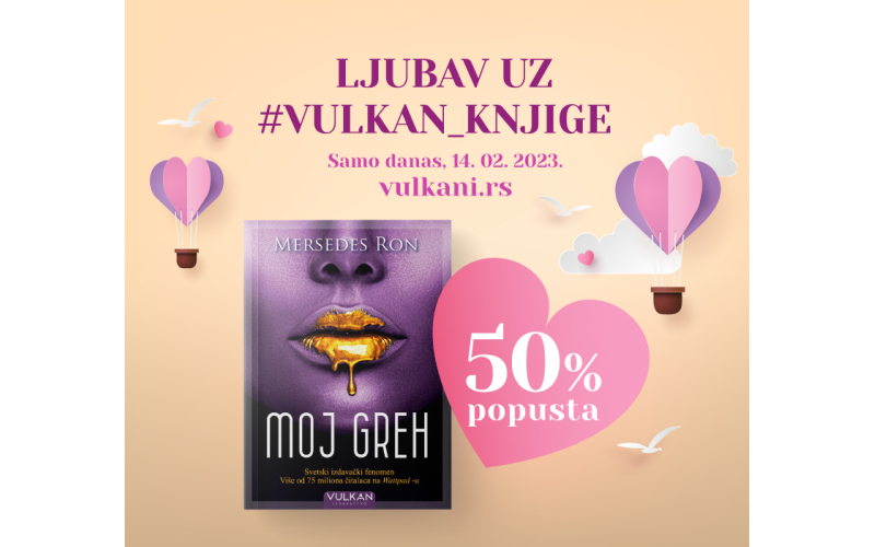„Moj greh“ pobednik glasanja LJUBAV UZ #VULKAN KNJIGE