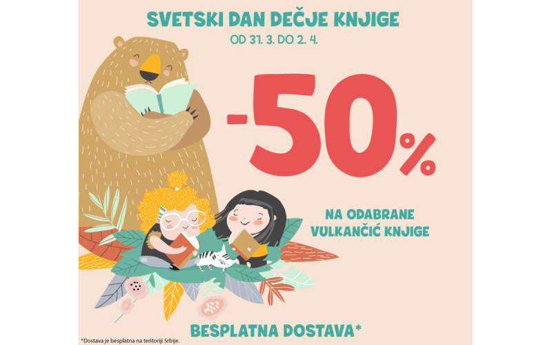 Slavimo čitanje! Vulkančić naslovi upola cene povodom Svetskog dana dečje knjige