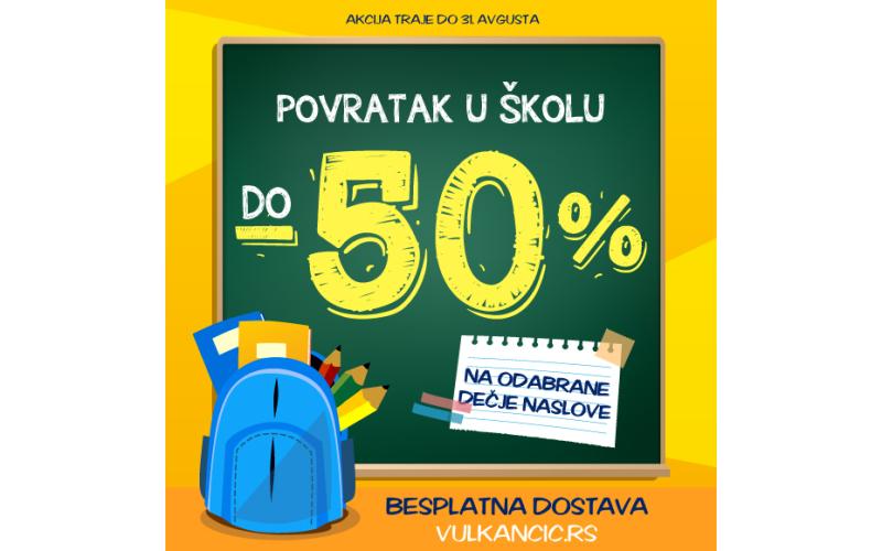 Povratak u školu uz Vulkančić knjige – do 50% na odabrane dečje naslove