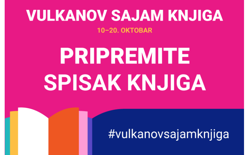 Peti Vulkanov sajam knjiga od 10. do 20. oktobra